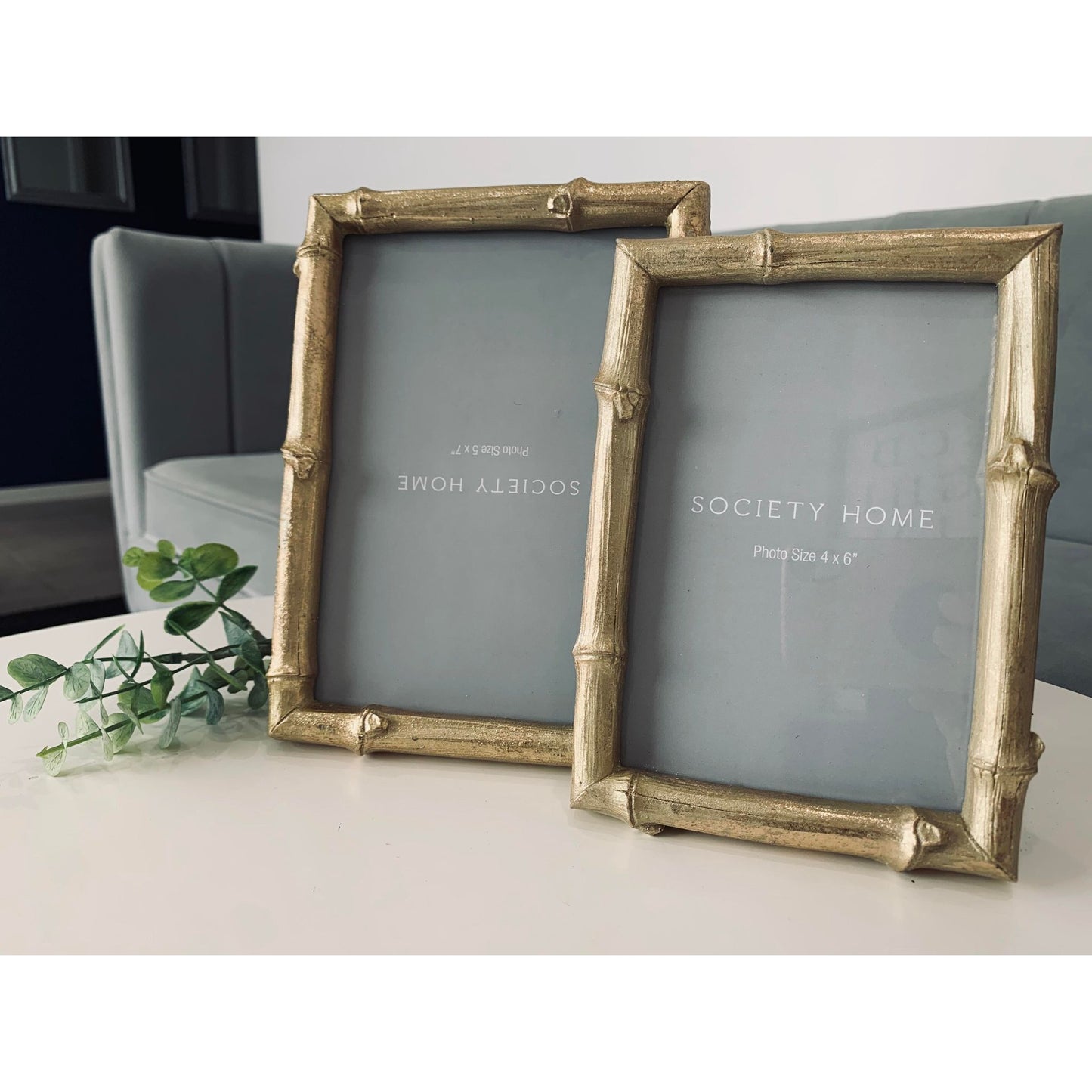 Society Home Emmeline Photo Frame Gold | Gold Photo Frame | Gold Bamboo Photo Frame | Gold Bamboo Photo Frame Two Sizes | Haus Of Bazar | Sydney