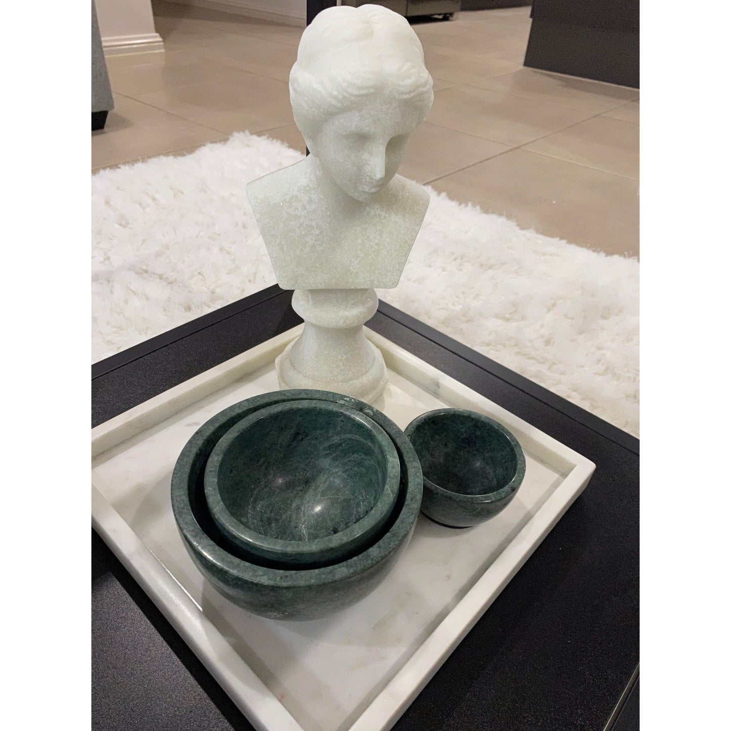 Amalfi Hera Sculpture Off White | Off White Grecian Style Sculpture | Amalfi Off White Sculpture | Coffee Table Styling | Haus of Bazar | Sydney