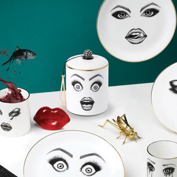 The Performer Scented Candle | Scented Candle In Fine Bone China Container | Scented Candle With Womans Face | White Fine Bone China Scented Candle | The Performer Fine China Collection  | Haus Of Bazar | Sydney